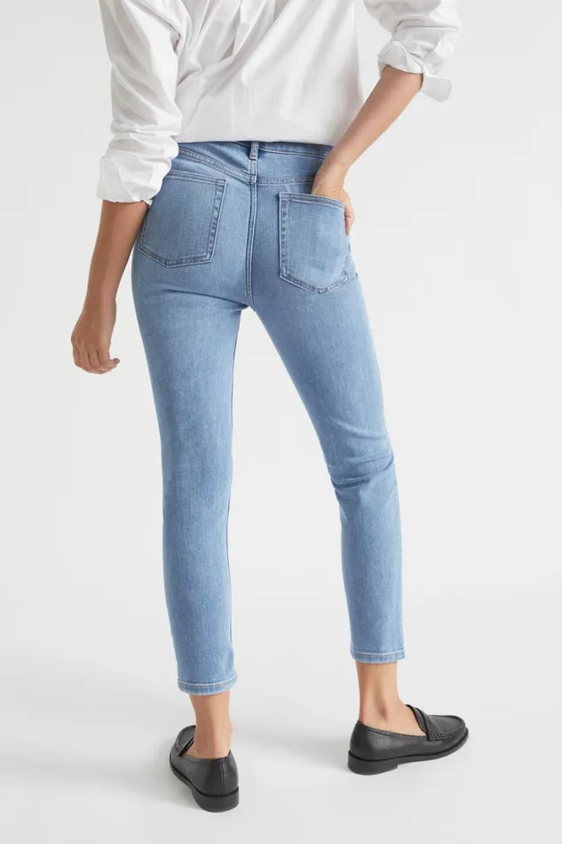 Denim Woman Seed Heritage Core Skinny Jean Blue Sky Wash