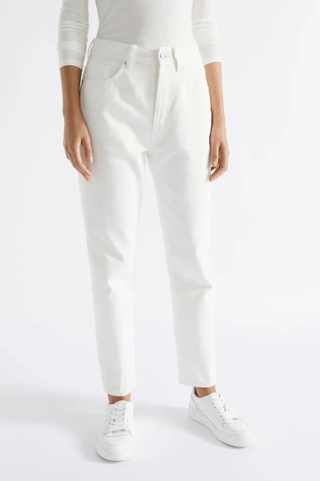 Denim Woman Seed Heritage Core Slim Leg Rigid Jean Cloud Cream