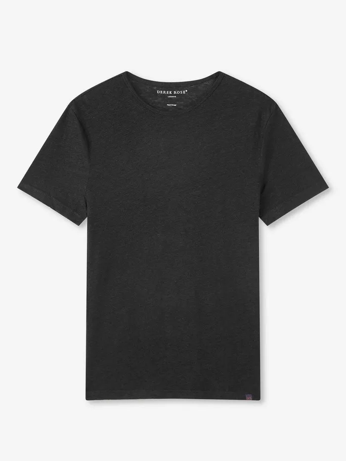 Derek Rose TShirt Jordan Linen Black Men Short Sleeve TShirts