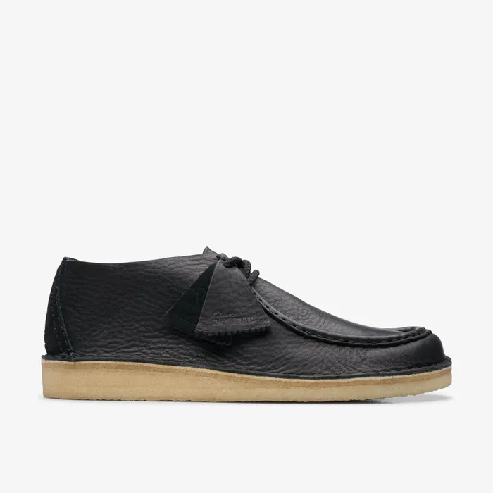 Desert Nomad Black Leather Men Clarks Desert Boots