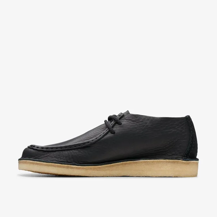 Desert Nomad Black Leather Men Clarks Desert Boots