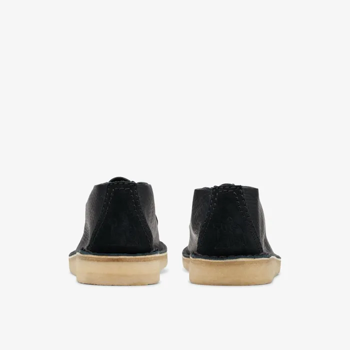 Desert Nomad Black Leather Men Clarks Desert Boots