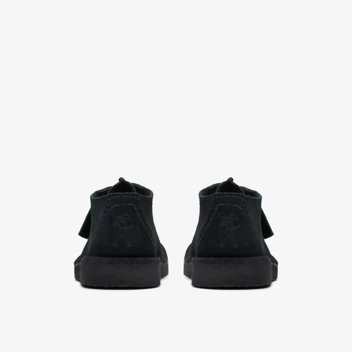 Desert Trek Older Black Suede Kids Clarks Originals