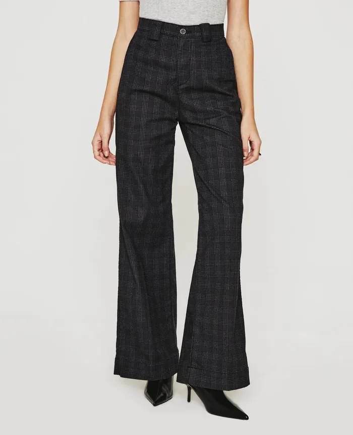 Deven Small Rue Maroon Multi Women AG Jeans Pants Deven Small Rue Maroon Multi Women AG Jeans Pants