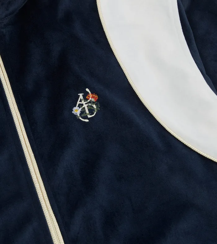 Drake039s Ald Velvet Track Jacket Men Polos and Sweatshirts