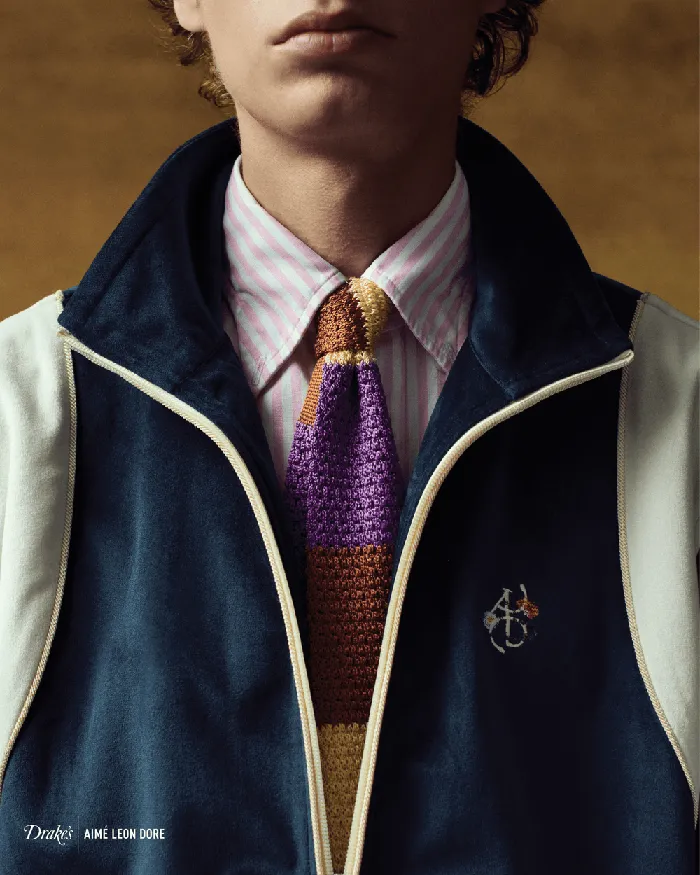 Drake039s Ald Velvet Track Jacket Men Polos and Sweatshirts