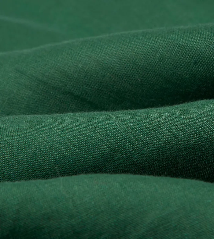 Drake039s Forest Green Linen Spread Collar Shirt Men Linen Shirts
