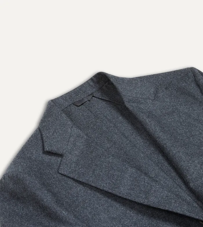 Drake039s Grey Wool Flannel Tailored Jacket Men Suits