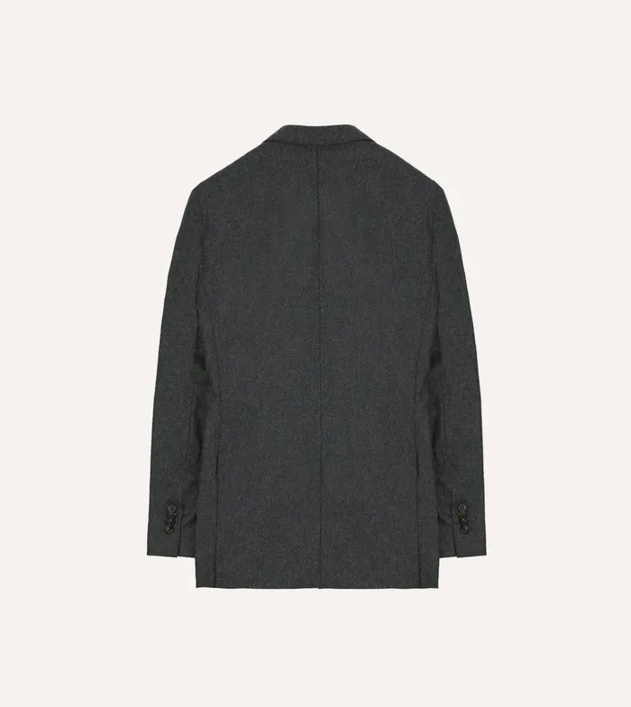 Drake039s Grey Wool Flannel Tailored Jacket Men Suits