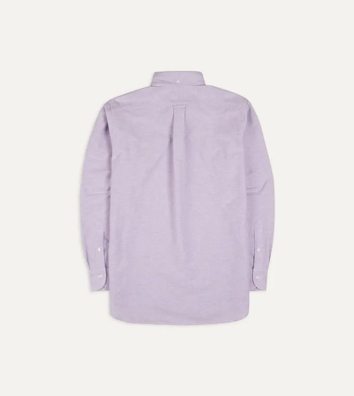 Drake039s Lilac Cotton Oxford Cloth ButtonDown Shirt Men Formal Shirts