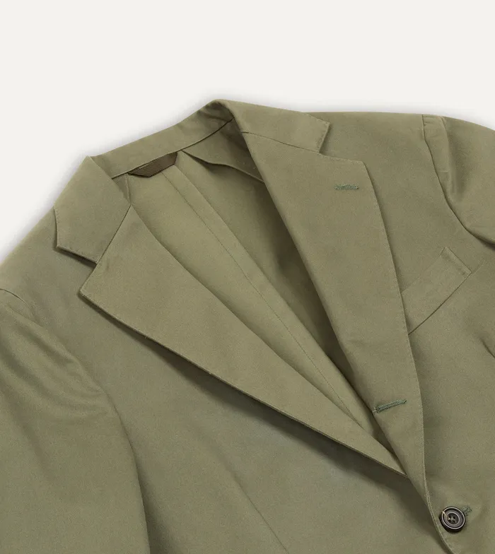 Drake039s Lovat Cotton Drill Tailored Jacket Men Suits