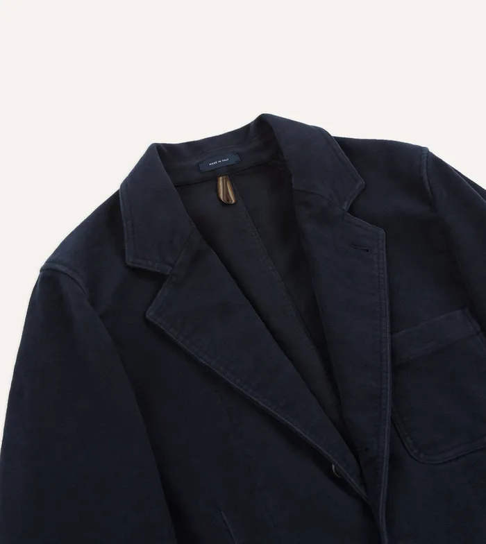 Drake039s Navy Moleskin Games Blazer Mk I Men Blazers