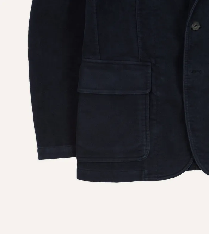 Drake039s Navy Moleskin Games Blazer Mk I Men Blazers