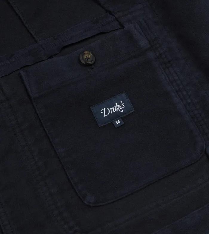 Drake039s Navy Moleskin Games Blazer Mk I Men Blazers