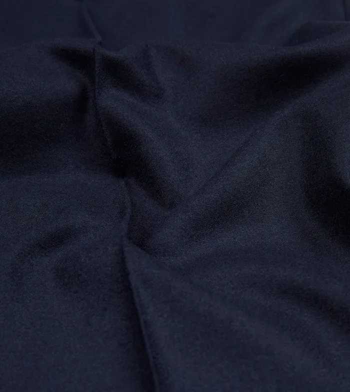 Drake039s Navy Wool Flannel Single Pleat Trouser Men Trousers