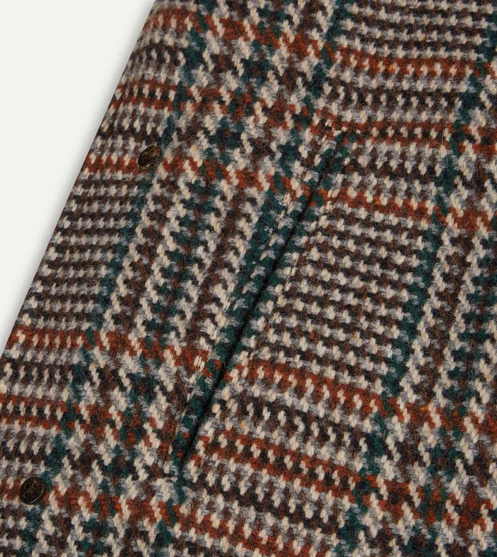 Drake039s Prince Of Wales Check Wool Raglan Coat Men Coats and Jackets