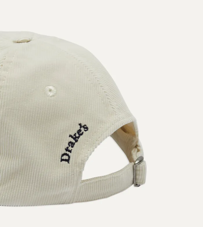 Drake039s White 039D039 Emblem Cotton Corduroy Baseball Cap Men Hats