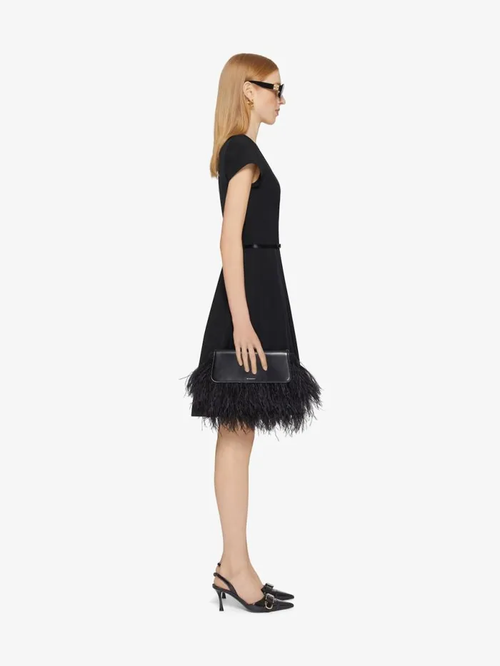 Dress In Taffetas With 4g Bow Dtail Black Women Givenchy Dresses