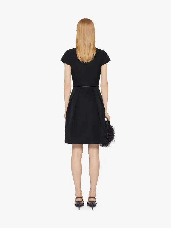 Dress In Taffetas With 4g Bow Dtail Black Women Givenchy Dresses