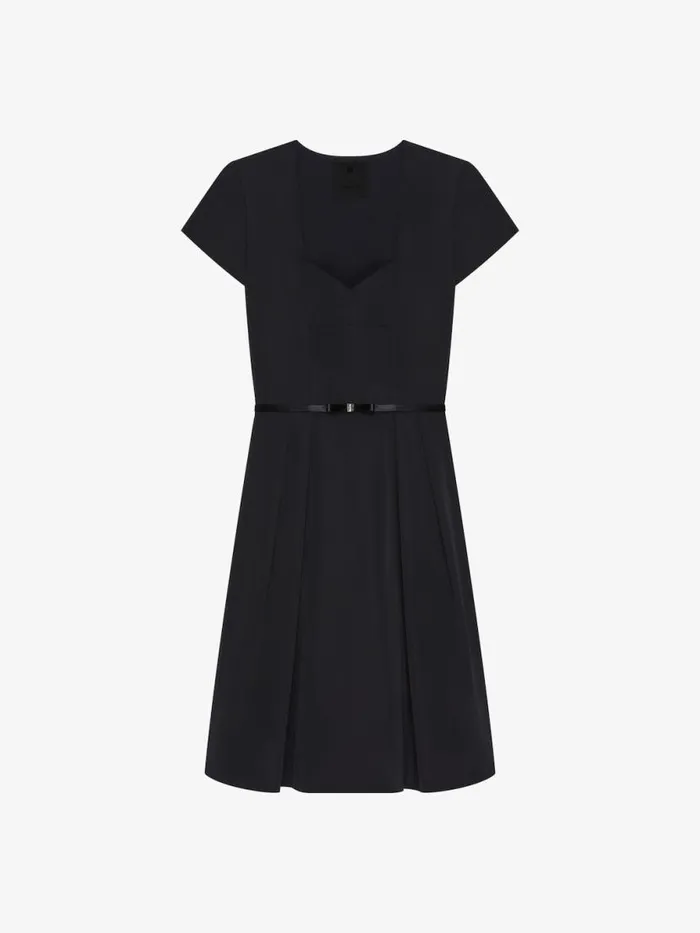 Dress In Taffetas With 4g Bow Dtail Black Women Givenchy Dresses