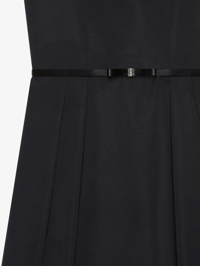 Dress In Taffetas With 4g Bow Dtail Black Women Givenchy Dresses