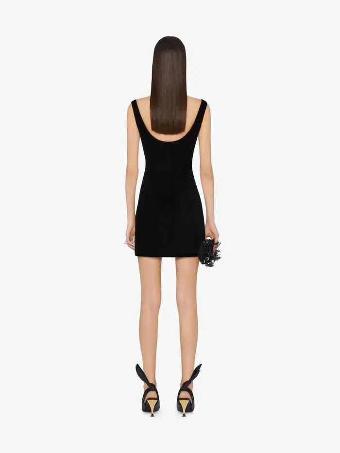 Dress In Velvet With Bow Detail Black Women Givenchy Dresses