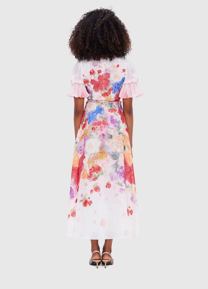 Dresses and Jumpsuits Women LEO LIN Joanna Midi Dress 8211 Fleur Print