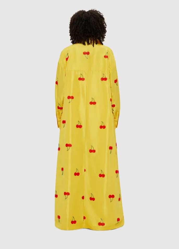 Dresses and Jumpsuits Women LEO LIN Madeline Embellished Coat Dress 8211 Cherry Beading