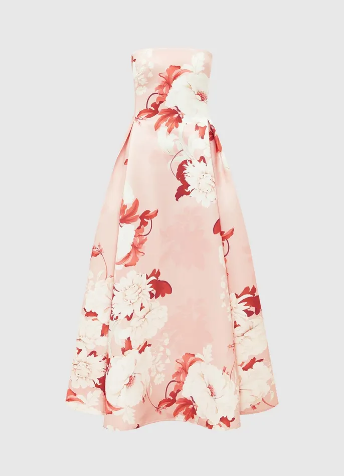 Dresses and Jumpsuits Women LEO LIN Nora Bustier Maxi Dress 8211 Peony Print