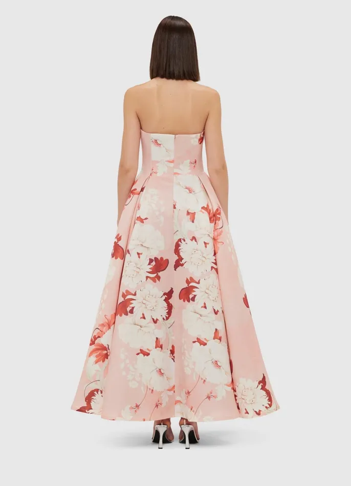 Dresses and Jumpsuits Women LEO LIN Nora Bustier Maxi Dress 8211 Peony Print