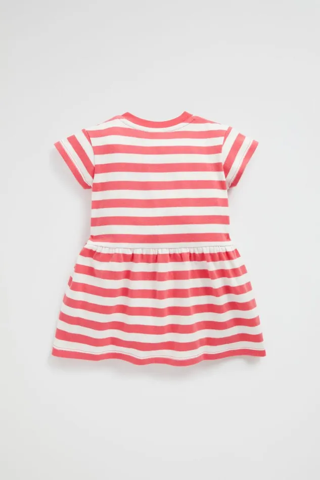 Dresses Baby Seed Heritage Core Logo Dress Wild Berry Stripe