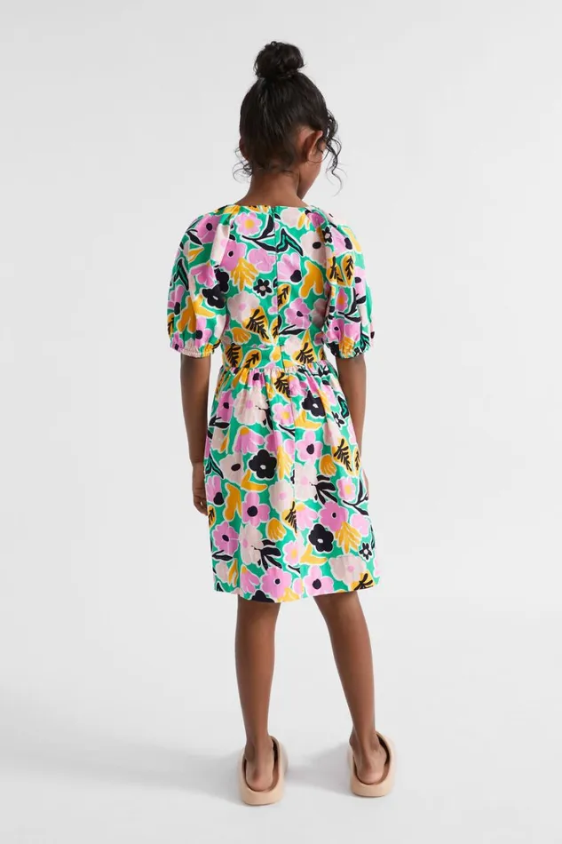 Dresses Girl Seed Heritage Floral Dress Jade Green