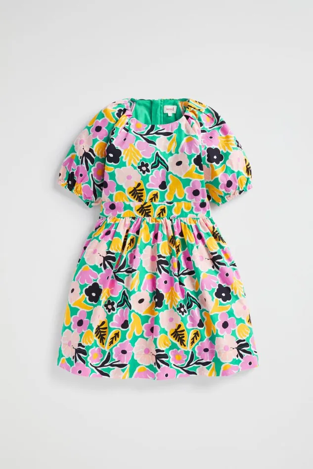 Dresses Girl Seed Heritage Floral Dress Jade Green