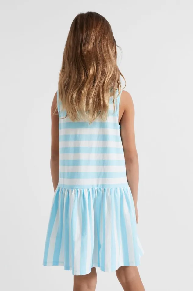 Dresses Girl Seed Heritage Stripe Tank Dress Ocean Blue
