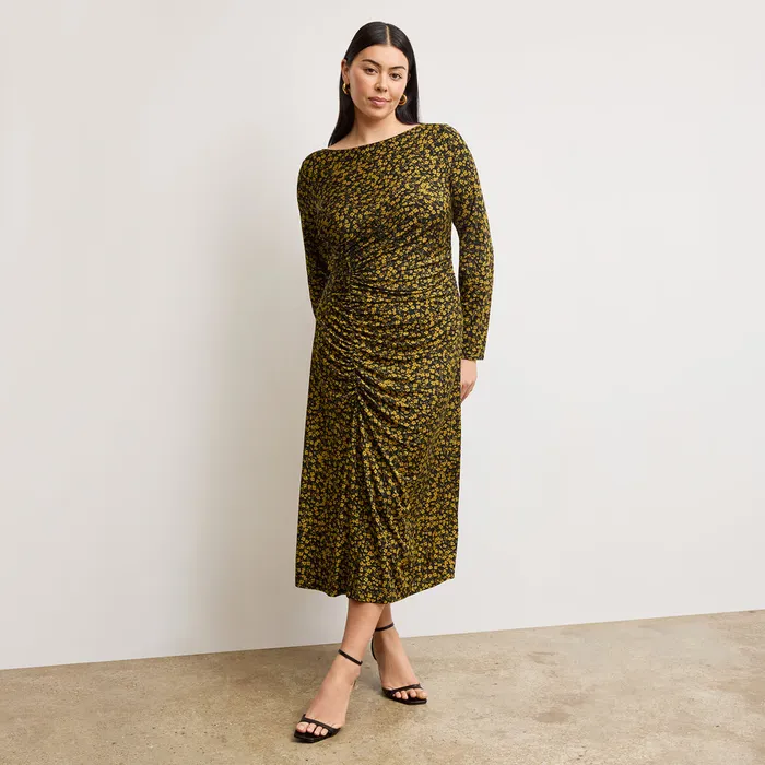 Dresses M M LaFleur Women The Rani Slinky Dress 8211 Printed Jersey Bloom Print