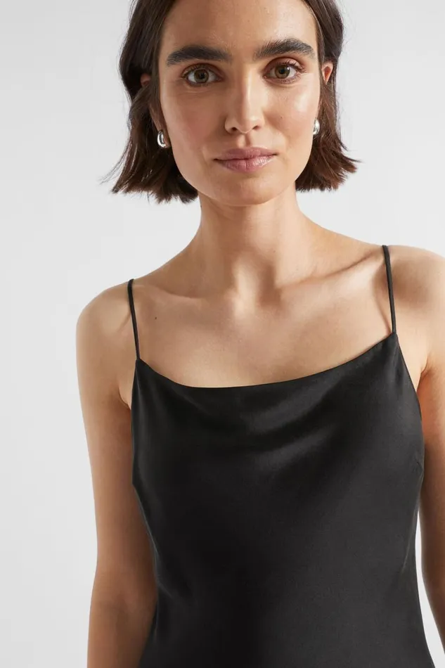 Dresses Woman Seed Heritage Silk Slip Dress Black