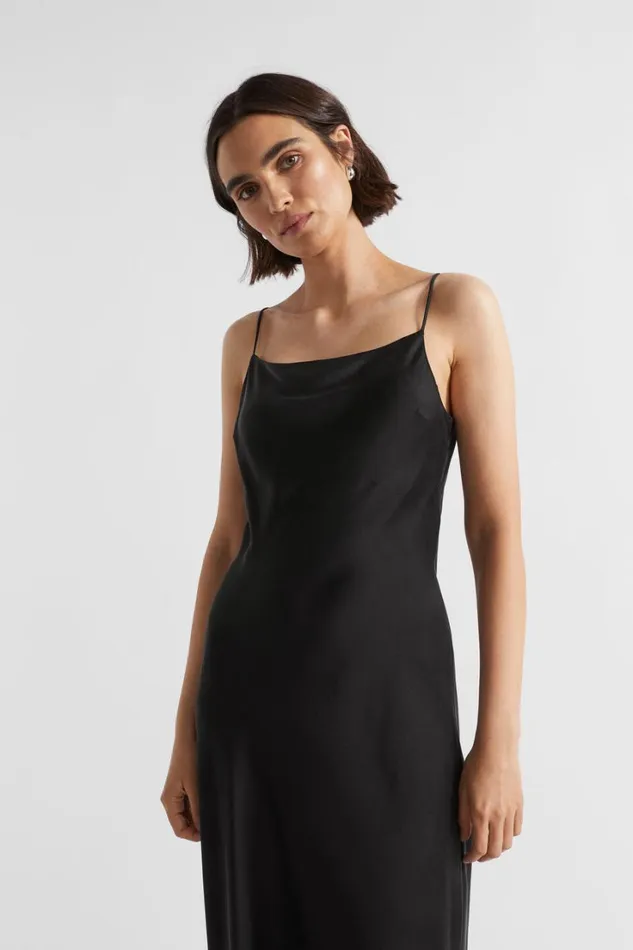 Dresses Woman Seed Heritage Silk Slip Dress Black