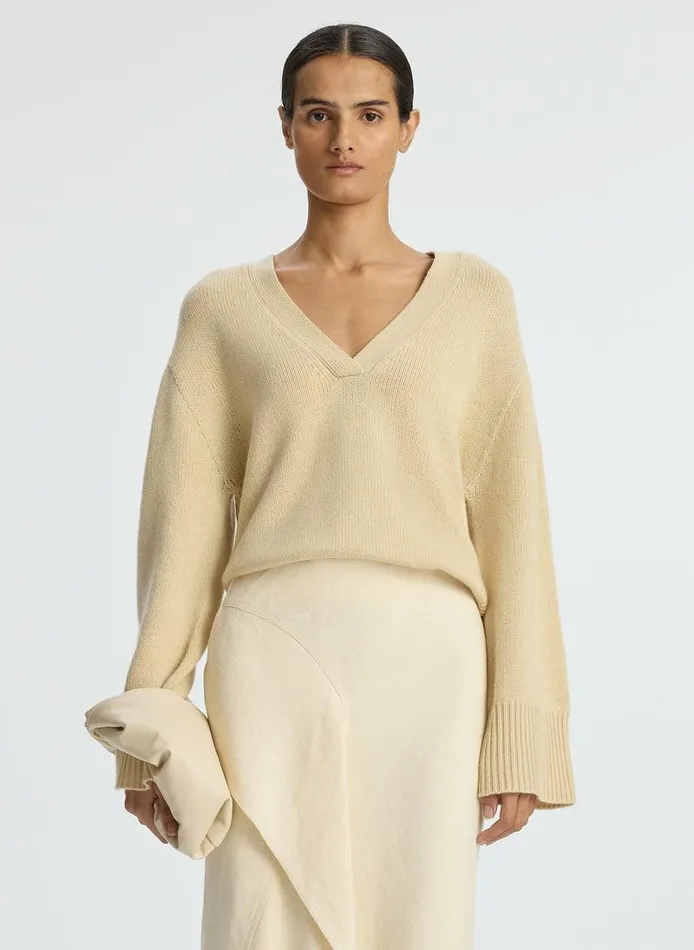Dresses Women ALC Elliott Cashmere Sweater Latte