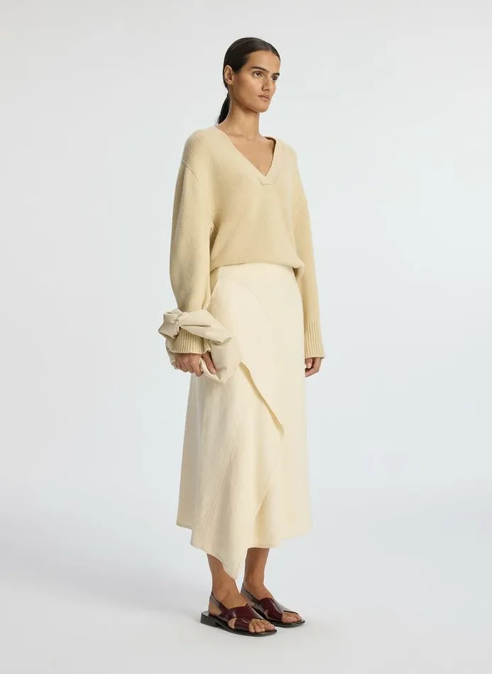 Dresses Women ALC Elliott Cashmere Sweater Latte Dresses Women ALC Elliott Cashmere Sweater Latte