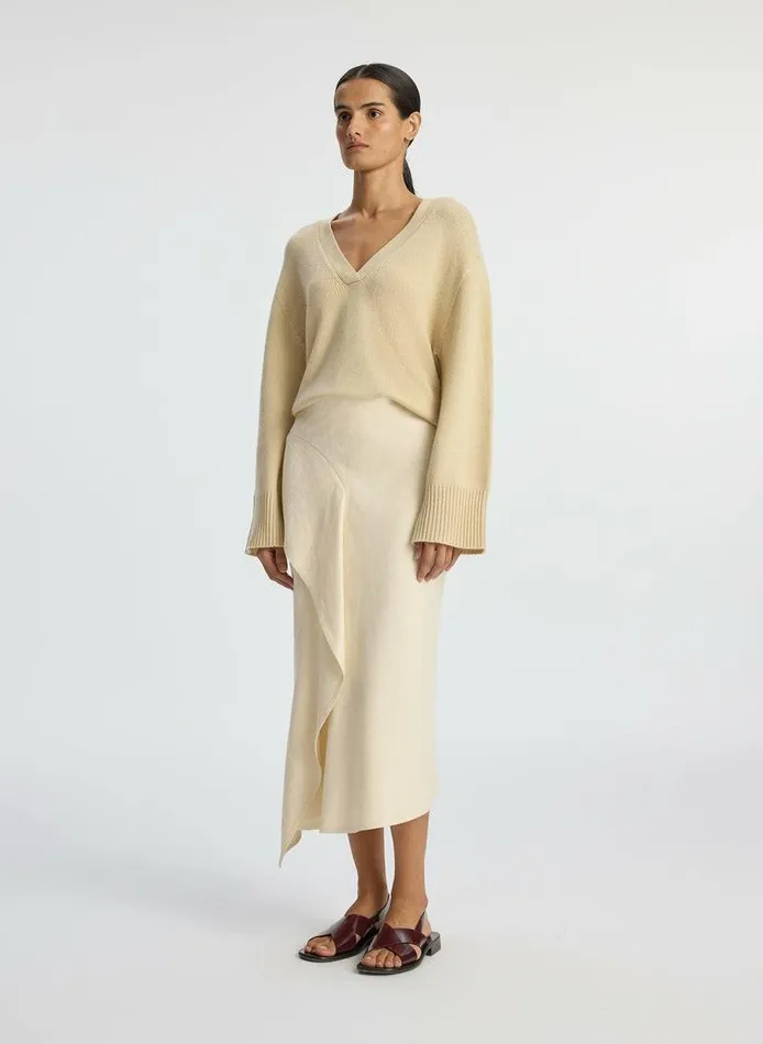 Dresses Women ALC Elliott Cashmere Sweater Latte Dresses Women ALC Elliott Cashmere Sweater Latte