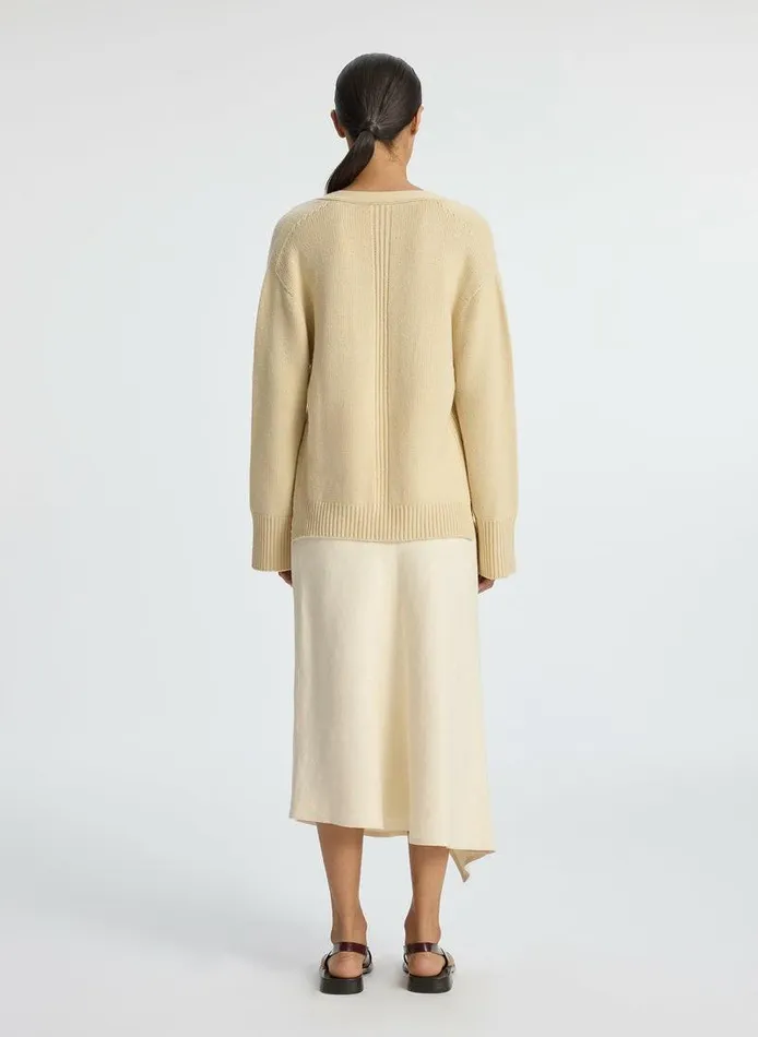 Dresses Women ALC Elliott Cashmere Sweater Latte Dresses Women ALC Elliott Cashmere Sweater Latte