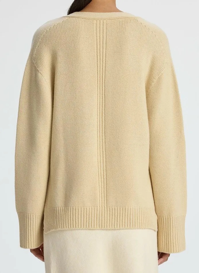 Dresses Women ALC Elliott Cashmere Sweater Latte Dresses Women ALC Elliott Cashmere Sweater Latte