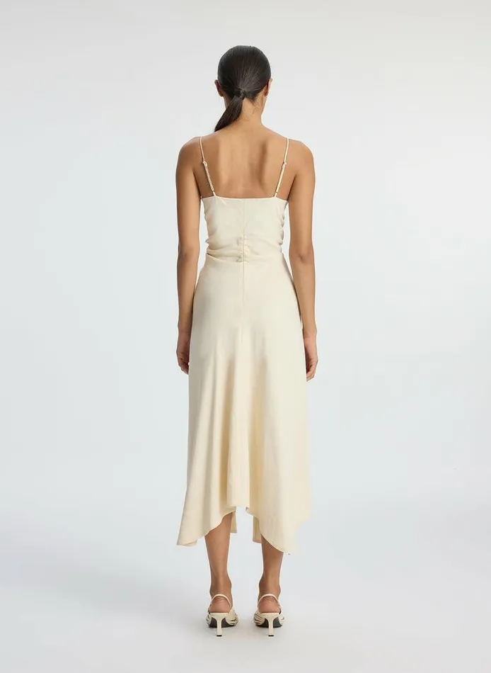 Dresses Women ALC Silvia Stretch Linen Midi Dress Bone Dresses Women ALC Silvia Stretch Linen Midi Dress Bone