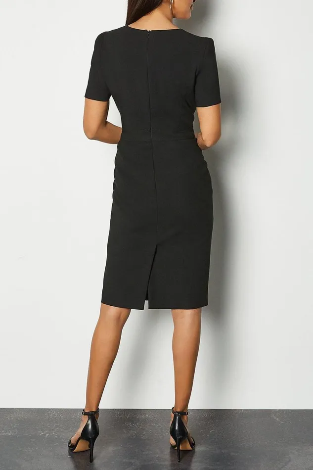 Dresses Women Karen Millen Tailored Utility Midi Dress Black