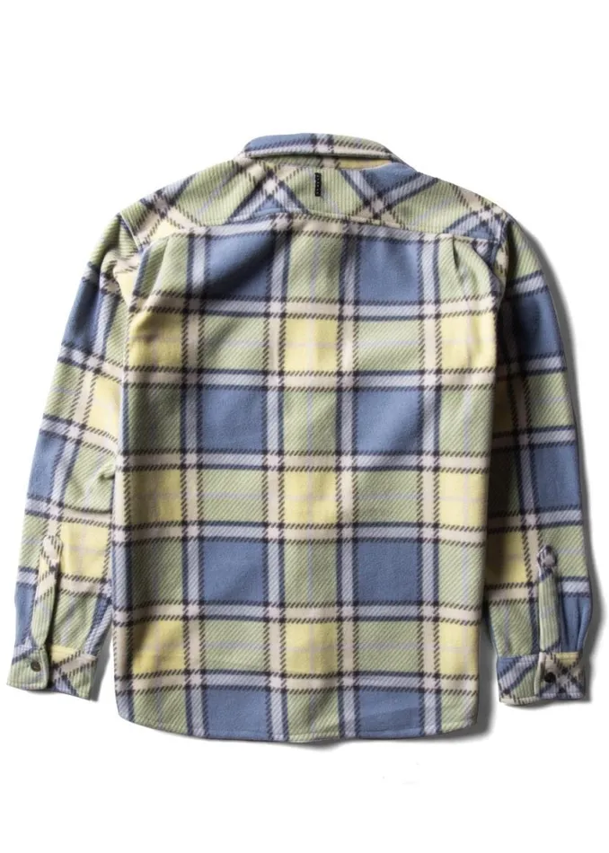EcoZy Ls Polar Flannel Muted Lime Men Vissla Shirts and Flannels