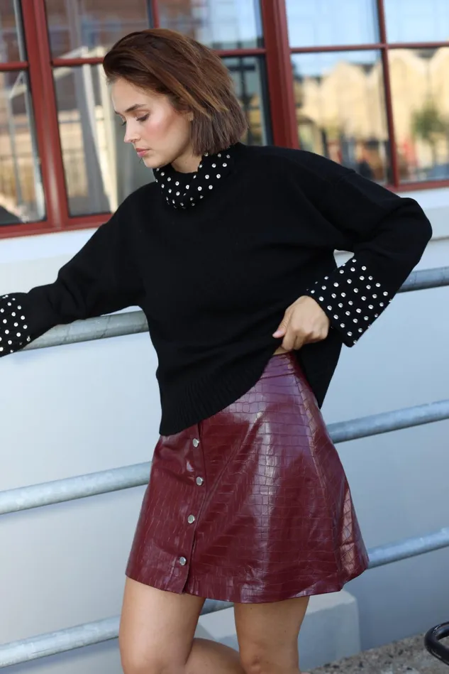 Ella Pullover 8211 Black Women Cras Knitwear