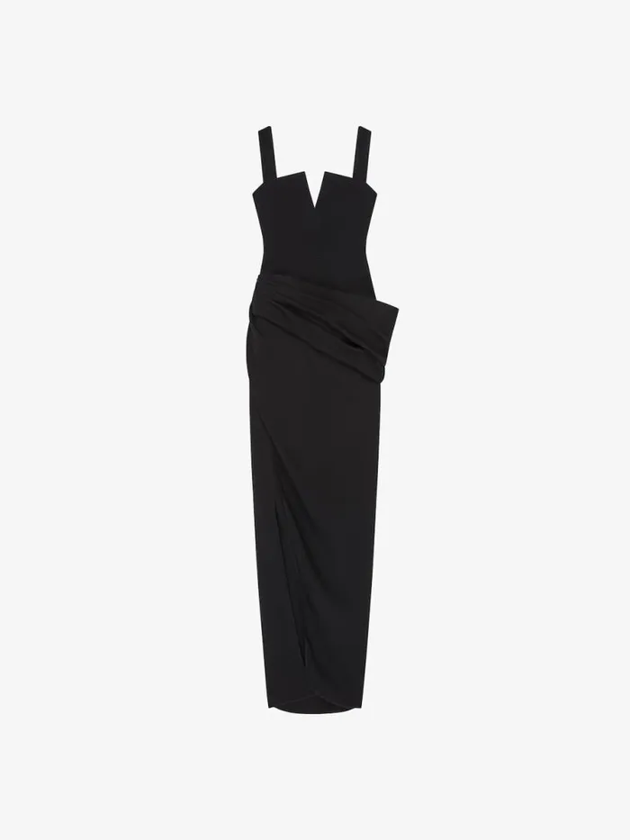 Evening Draped Dress Black Women Givenchy Dresses