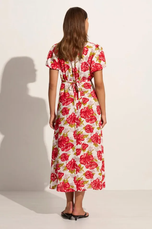 Faithfull The Brand Dresses Bellavista Midi Dress Isadora Floral Red 8211 Final Sale 8211 Women Faithfull The Brand Dresses Bellavista Midi Dress Isadora Floral Red 8211 Final Sale 8211 Women