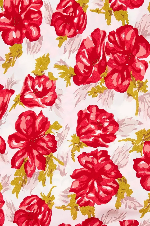 Faithfull The Brand Dresses Bellavista Midi Dress Isadora Floral Red 8211 Final Sale 8211 Women Faithfull The Brand Dresses Bellavista Midi Dress Isadora Floral Red 8211 Final Sale 8211 Women