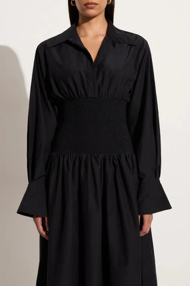 Faithfull The Brand Dresses Cervo Midi Dress Black 8211 Final Sale 8211 Women Faithfull The Brand Dresses Cervo Midi Dress Black 8211 Final Sale 8211 Women